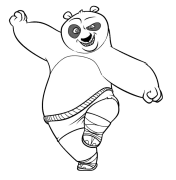 Kung Fu Panda Online Coloring